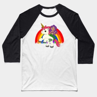 Mermaid and Unicorn Dreamteam Baseball T-Shirt